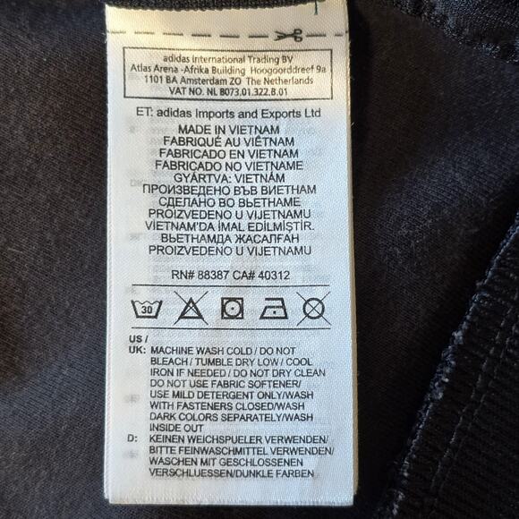 Adidas Jacket Womens Medium Track Full Zip Trefoil 3 Stripe Vintage Style Retro - Picture 6 of 11